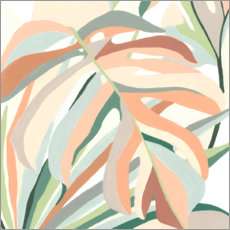 Wall print Soft tropics II - June Erica Vess