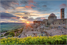 Lærredsbillede  Volterra in Tuscany - Michael Valjak