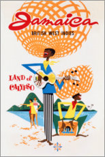 Poster Jamaika (englisch) - Vintage Travel Collection