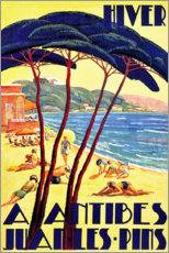 Poster  Winter in Antibes (French) - Vintage Travel Collection