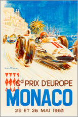 Alubild  Großer Preis von Monaco 1963 (französisch) - Vintage Travel Collection