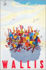 Tableau en verre acrylique  Wallis - Vintage Travel Collection