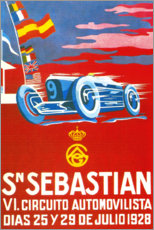 Poster Saint-Sébastien, 1928 (espagnol)