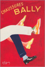 Tableau sur toile  Chaussures Bally - Vintage Advertising Collection