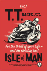 Canvas print TT races - Vintage Advertising Collection
