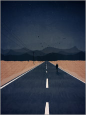 Plakat Lonely Road to the Mountains
