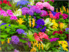 Tableau  Plantation de fleurs colorées - Sylvia Gulin