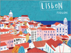 Poster  Lisbona sul mare - Jean Claude