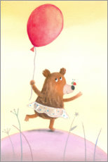 Wall print  Little dancing bear - Dubravka Kolanovic