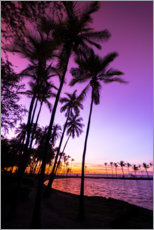 Canvastavla  Sunset in Anaeho&#039;omalu Bay III - Russ Bishop