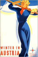 Poster  Winter in Österreich (Englisch) - Vintage Travel Collection