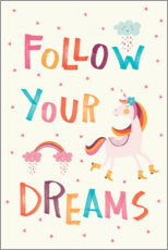 Veggbilde  Follow your dreams (English) - Marta Munte