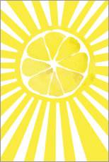 Poster Soleil citron