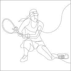 Poster  Joueur de tennis - Sasha Lend