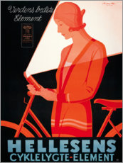 Plakat  Hellesens Cyklelygte-Element - Sven Henriksen