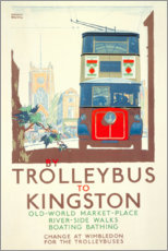 Wall print  Trolleybus to Kingston - Gregory Brown