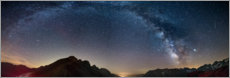 Poster The Milky Way over the French Alps
