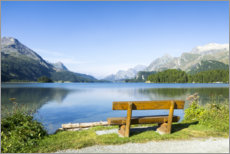Plakat Lake Sils in the Engadine, Switzerland