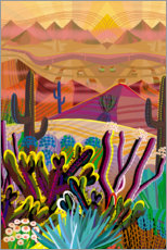 Poster High on a Desert Mountain Top