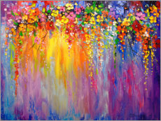 Wandbild  Abstrakte Blumen - Olha Darchuk