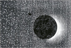 Poster Von der Erde zum Mond