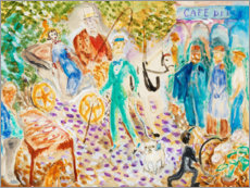 Wall print  Parisian Street - Nils von Dardel