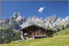 Wandbild  Almhütte in den österreichischen Alpen - Gerhard Wild