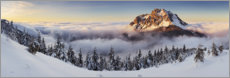 Poster Goldene Bergspitze