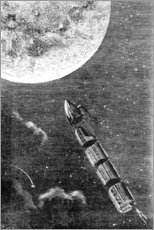 Poster De la Terre à la Lune - Emile Antoine Bayard