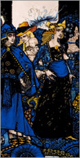 Wandbild  Königinnen von Sheba, Meath und Connaught - Harry Clarke