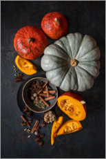 Wall print  Bringing autumn to the table - Diana Popescu