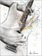 Wall print The Guitar Solo - Ashvin Harrison
