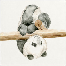 Veggbilde Pandababy II - Melissa Wang