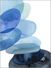 Póster Piedras del cauce del río II