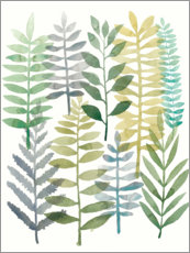 Wall print Watercolor Botany I - Megan Meagher