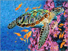 Akrylglastavla  Under water II - Carolee Vitaletti