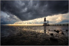 Poster North Sea at low tide