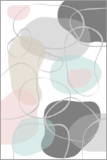 Poster Pastellsteine I