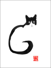 Poster Silhouette de chat