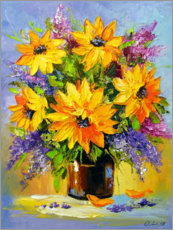 Poster Sonnenblumen-Bouquet