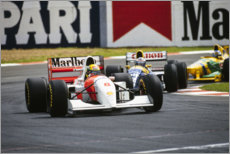 Poster Ayrton Senna, Alain Prost, Michael Schumacher, Südafrika 1993