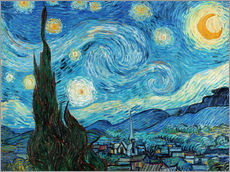 Naklejka na ścianę Gwiaździsta noc, 1889 - Vincent van Gogh