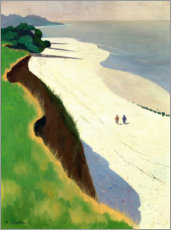 Tavla The Cliff and the White Shore - Félix Édouard Vallotton