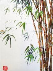 Wall print  Bamboo - Brigitte Dürr