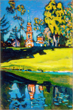 Veggbilde  Red Church - Wassily Kandinsky