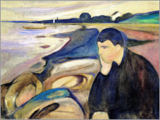 Lærredsbillede  Melankoli - Edvard Munch