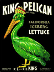 Poster König Pelikan (englisch)