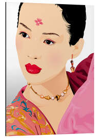 Magnettafel Kimono girl