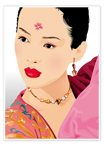 Poster Kimono girl