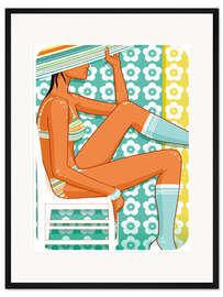 Gerahmter Kunstdruck Platz an der Sonne